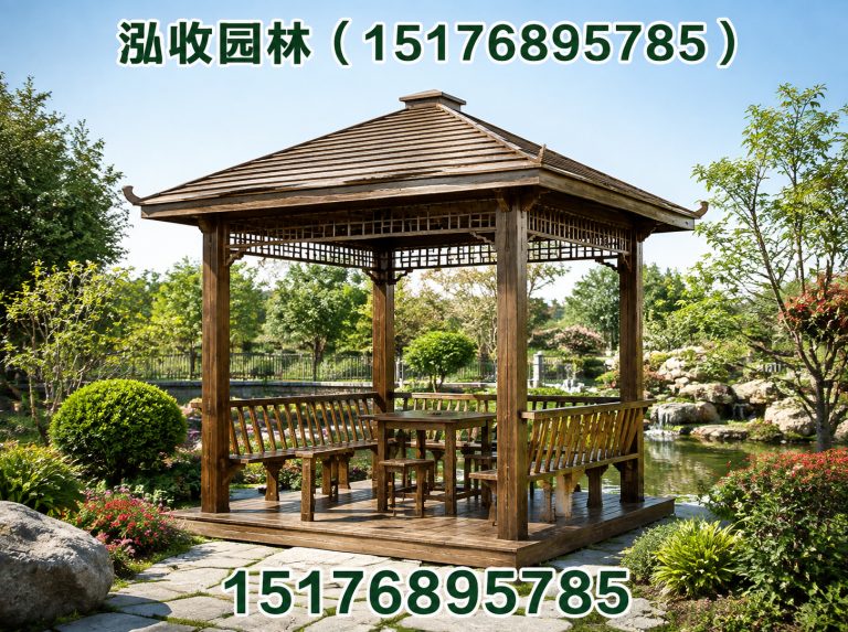 芜湖防腐木凉亭展示图